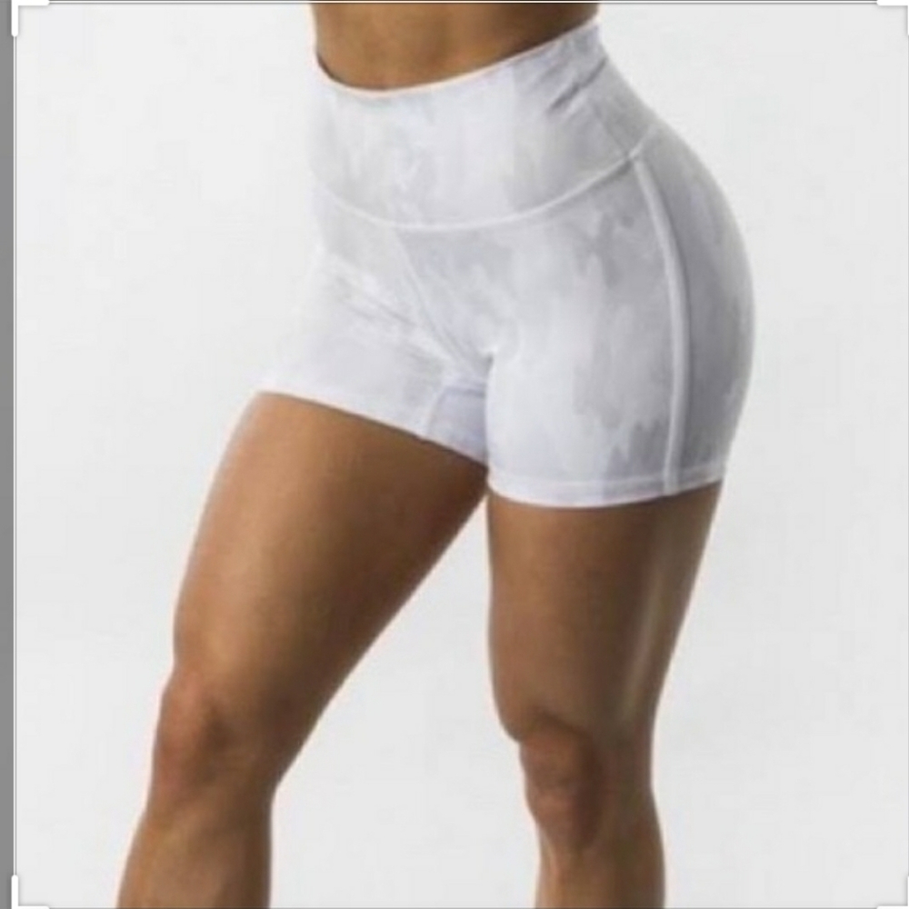 Buffbunny white camo shorts